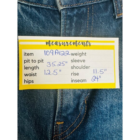Reformation 25 Designer High-Waist Blue Denim Jeans NWOT - Picture 7 of 10